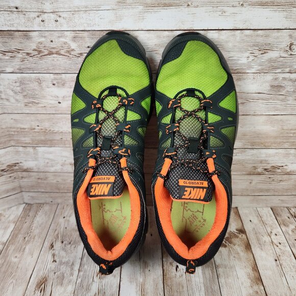 NIKE Air Alvord 10 Mens 13 Black Spruce Lime Trail Running Hiking Sneaker Shoes main image 3